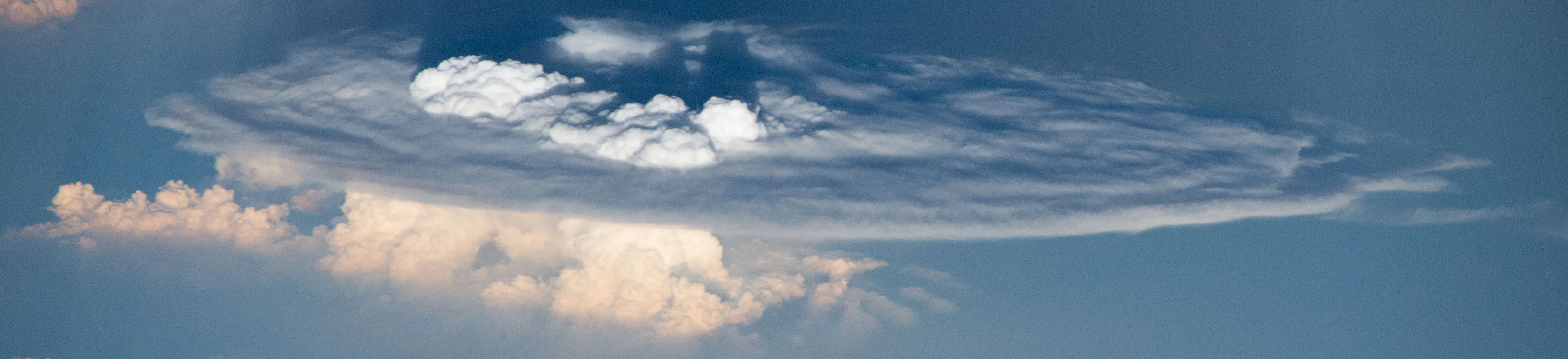 A single convective storm photographed from the ISS