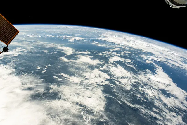 clouds over the Southeast US from the ISS