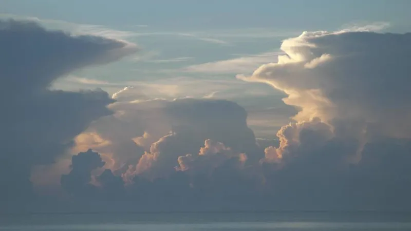 An image of thunderstorms
