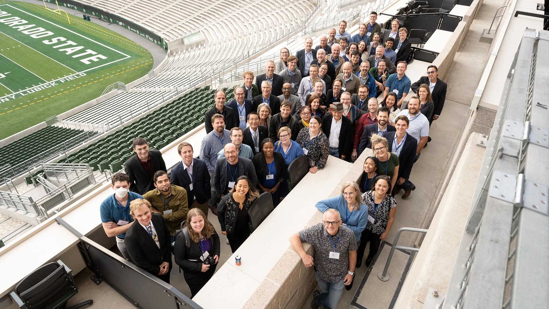 a photo of the INCUS science team at the CSU Stadium